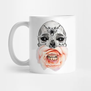 Flower Mouth Skull Mug